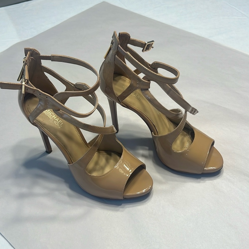 MICHAEL Michael Kors Tan Strappy Heels